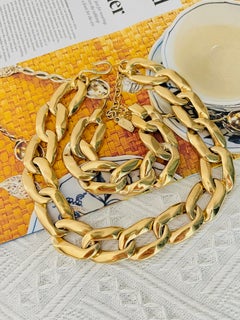 Yves Saint Laurent YSL Vintage Haute Couture – Kultiges Statement-Set mit goldenen Gliedern