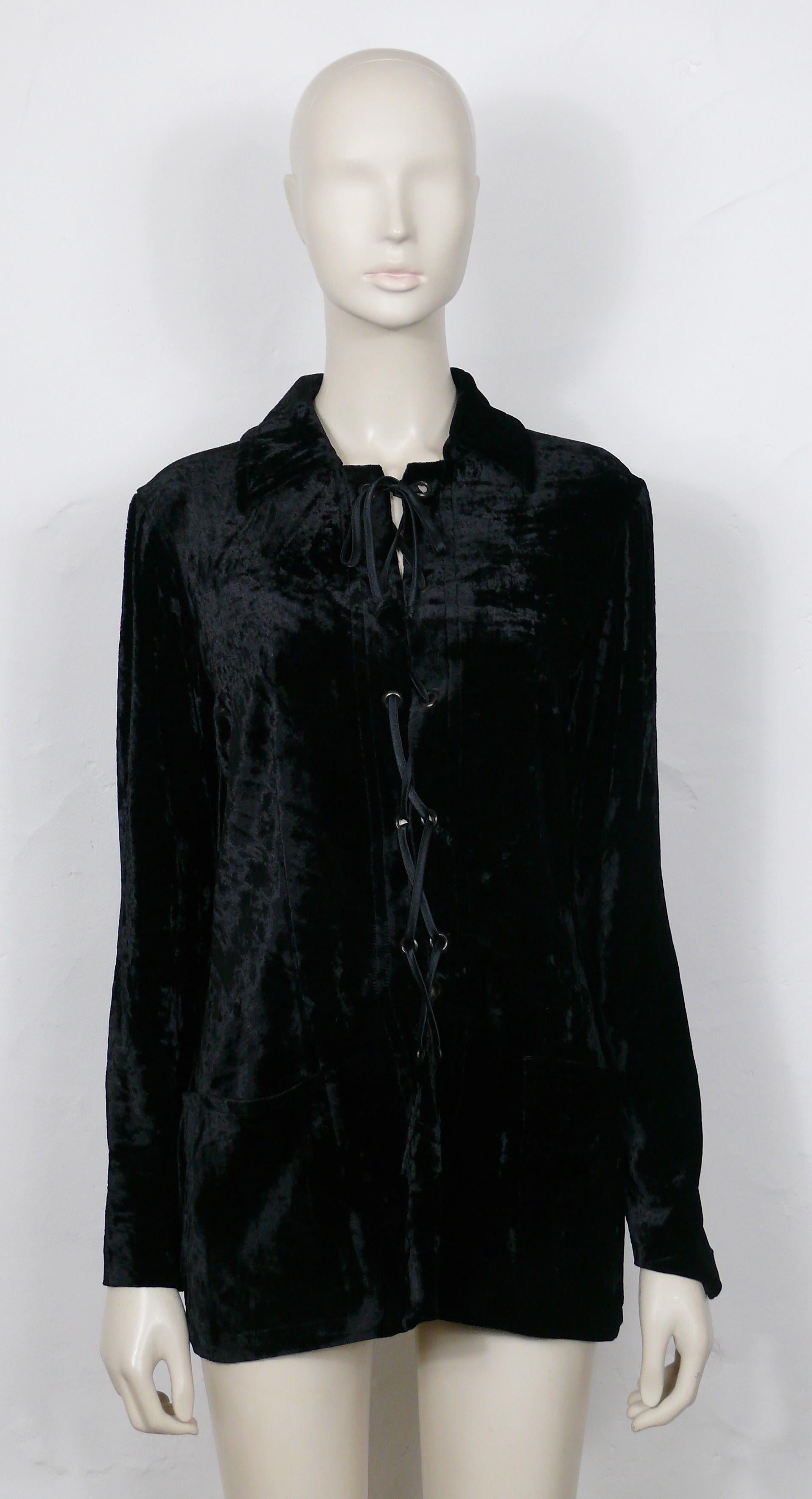 saint laurent velvet shirt