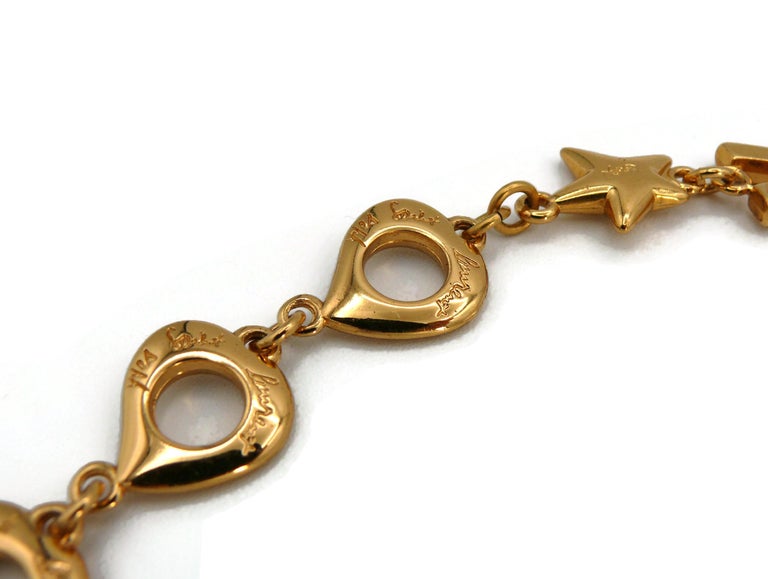 YVES SAINT LAURENT YSL Vintage Iconic Initials Hearts Stars Necklace ...