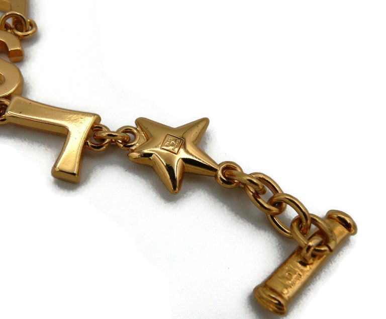 YVES SAINT LAURENT YSL Vintage Iconic Initials Hearts Stars Necklace ...