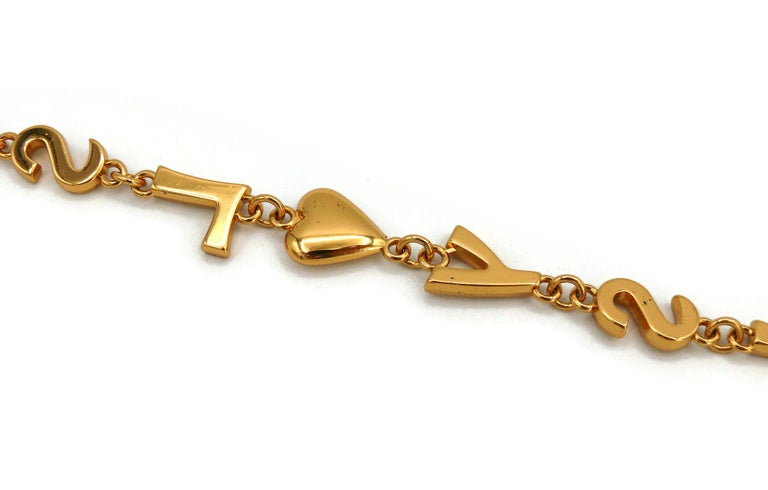 YVES SAINT LAURENT YSL Vintage Iconic Initials Hearts Stars Necklace ...