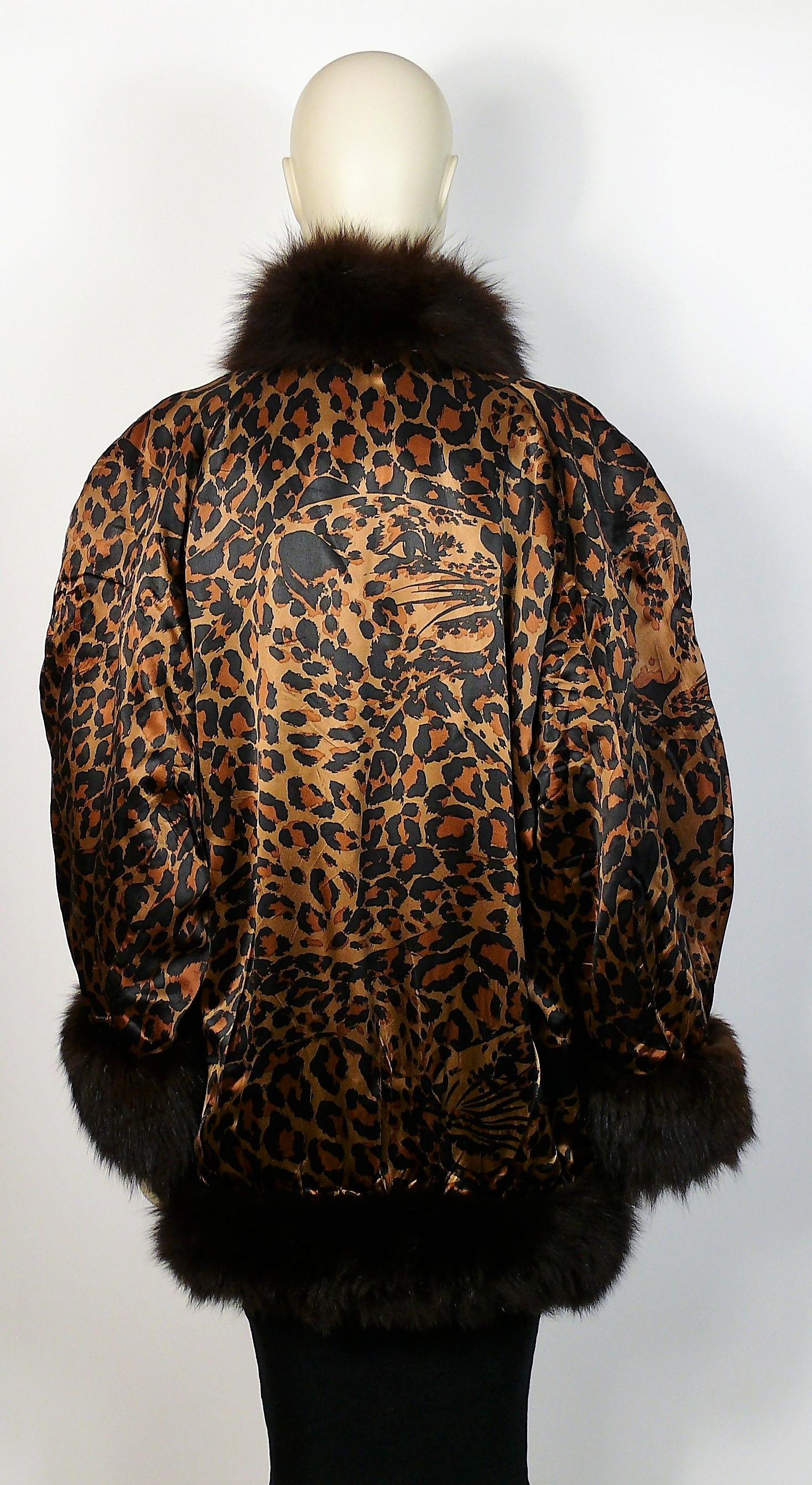 Yves Saint Laurent YSL Vintage Iconic Leopard Print Coat 2