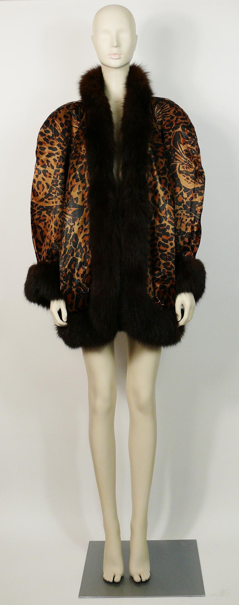 Yves Saint Laurent Ysl Vintage Iconic Leopard Print Coat At 1stdibs Ysl Leopard Coat