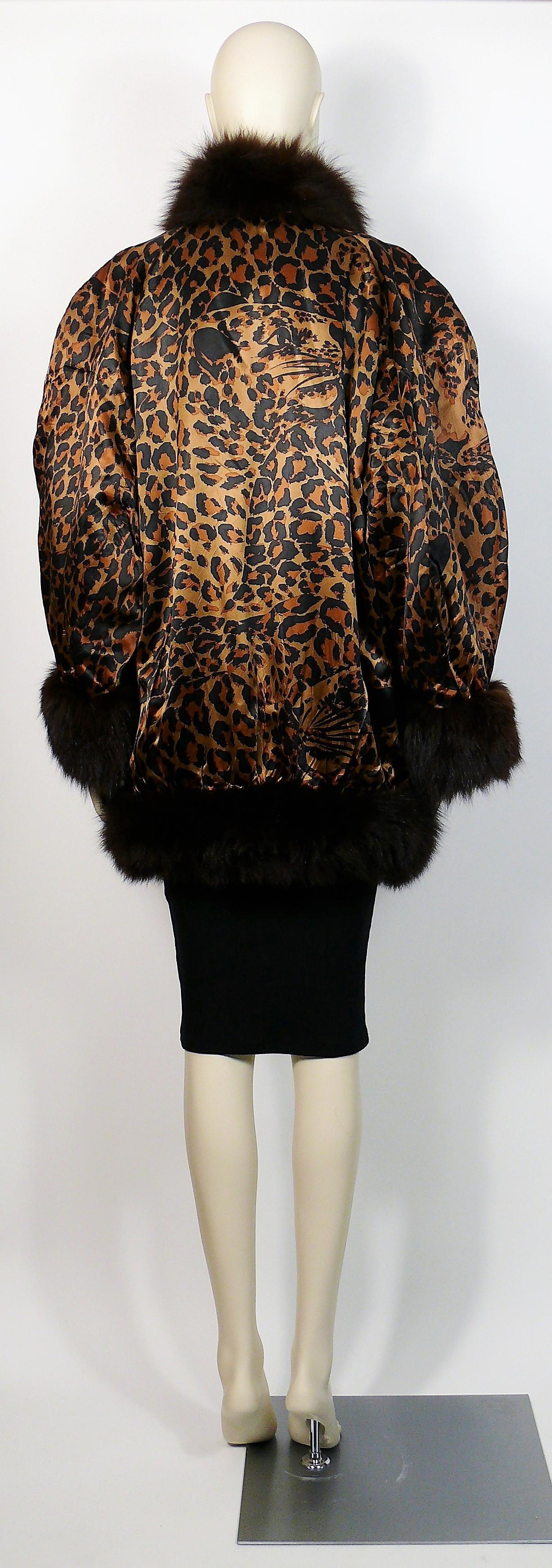 Yves Saint Laurent YSL Vintage Iconic Leopard Print Coat 1