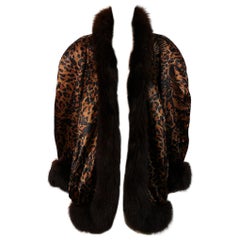 Yves Saint Laurent YSL Vintage Iconic Leopard Print Coat