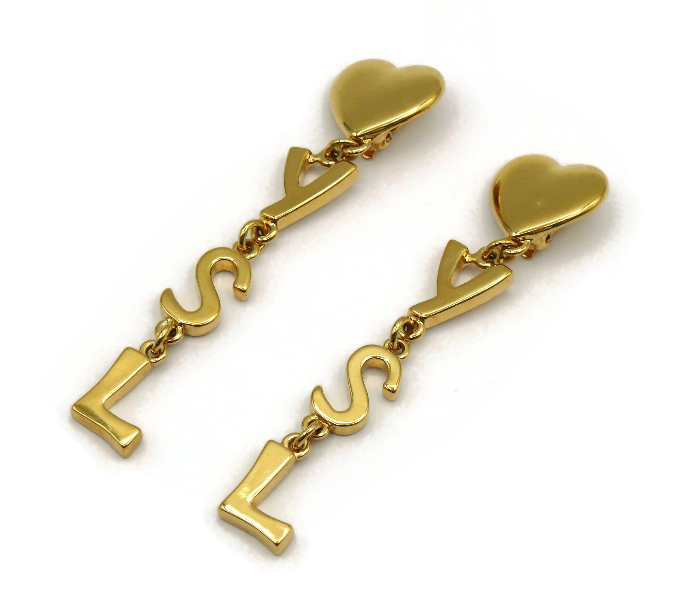 ysl gold earrings