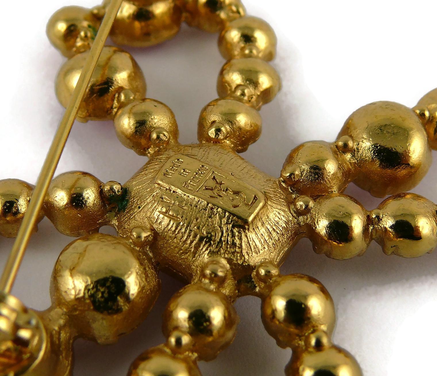 Yves Saint Laurent YSL Broche vintage avec nœud orné de bijoux en vente 7
