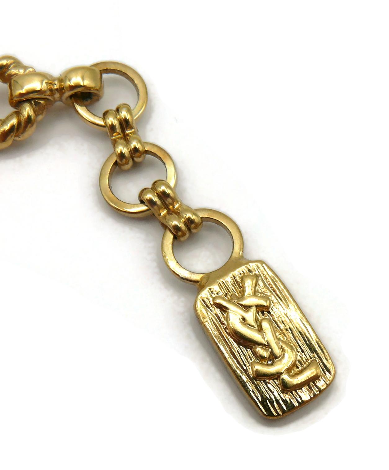 YVES SAINT LAURENT YSL Vintage Jewelled Bird Necklace For Sale 7