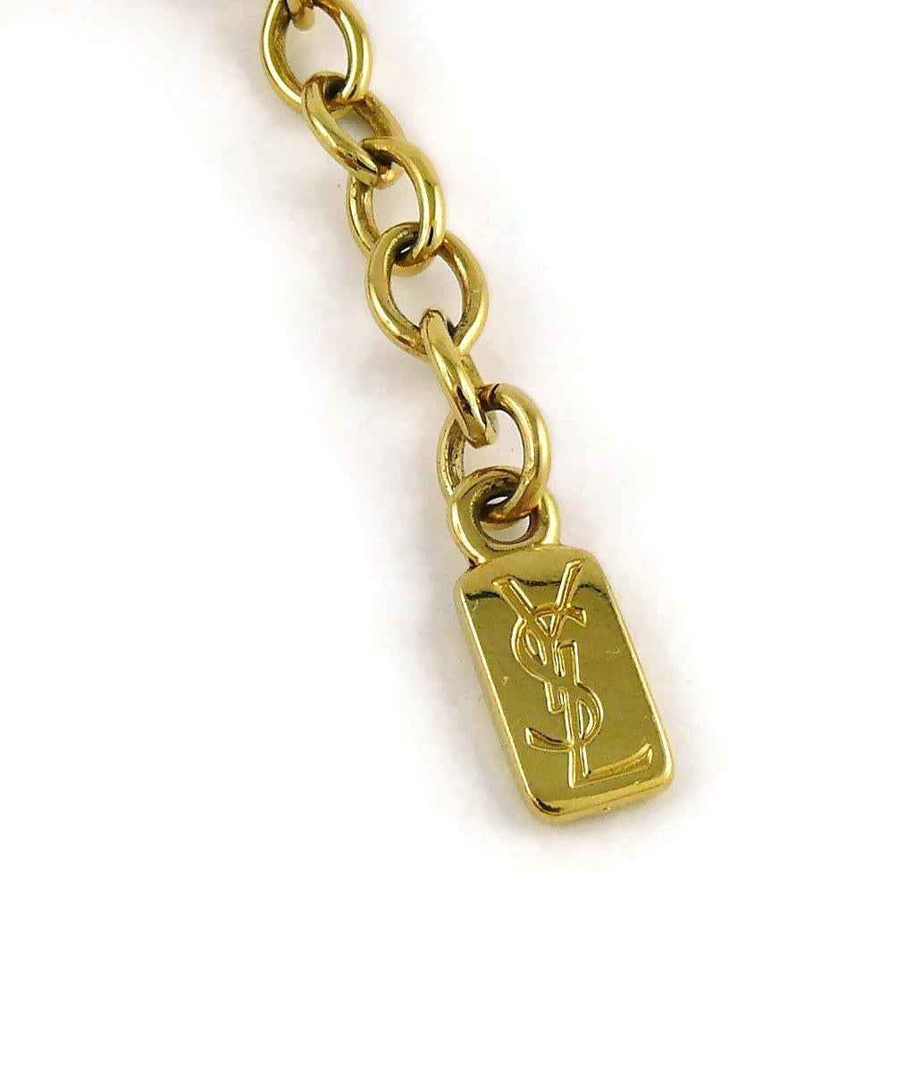 Yves Saint Laurent YSL Vintage Jewelled Bird Necklace 3