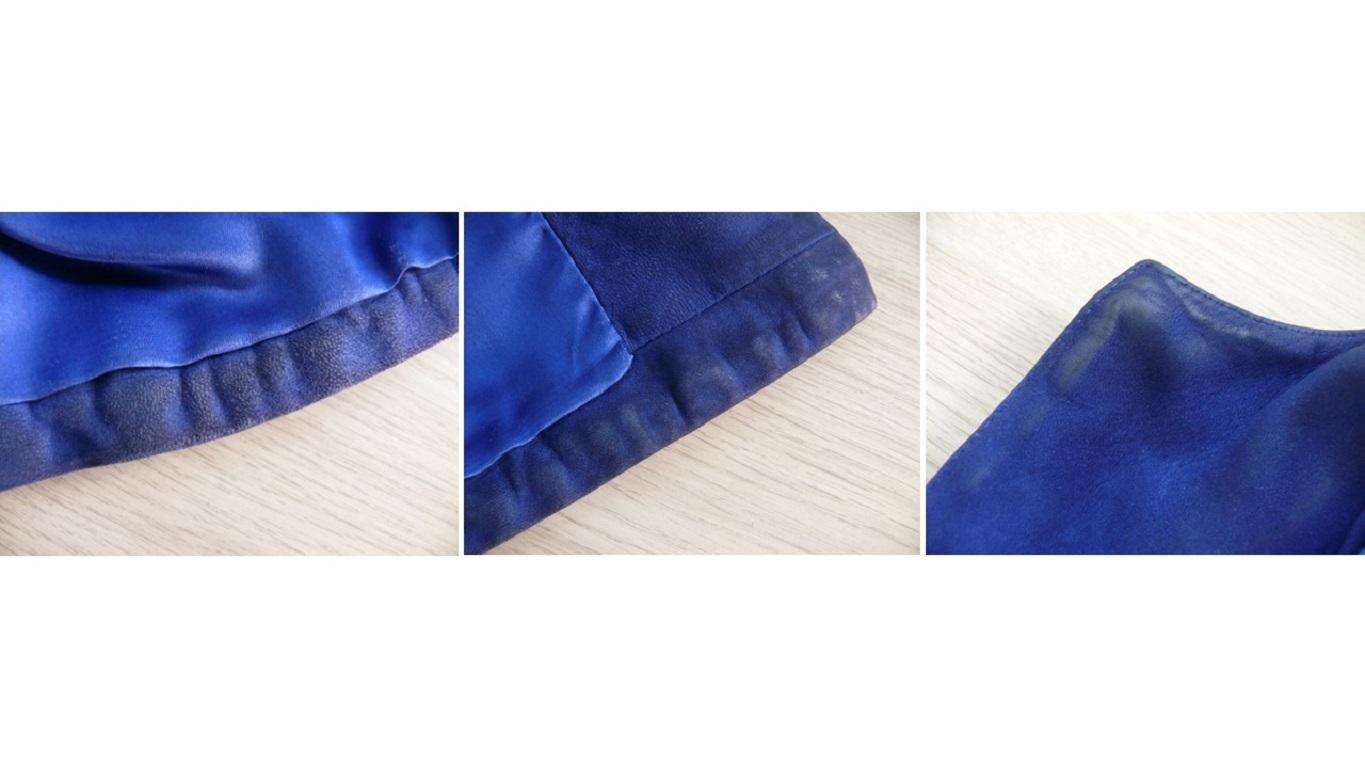 Yves Saint Laurent YSL Vintage Jewelled Blue Lambskin Jacket For Sale 8