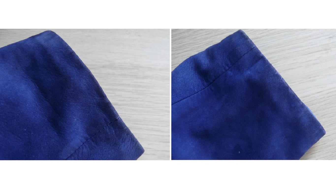 Yves Saint Laurent YSL Vintage Jewelled Blue Lambskin Jacket For Sale 12