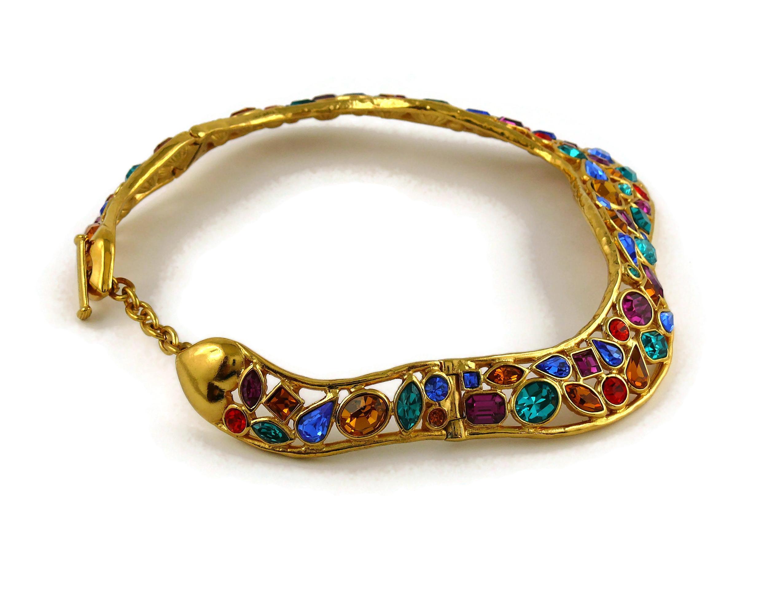 Yves Saint Laurent YSL Vintage Jewelled Choker Necklace 1
