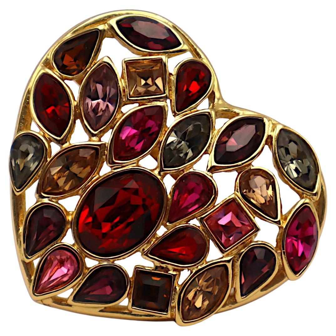 YVES SAINT LAURENT YSL Spilla cuore Jewell vintage