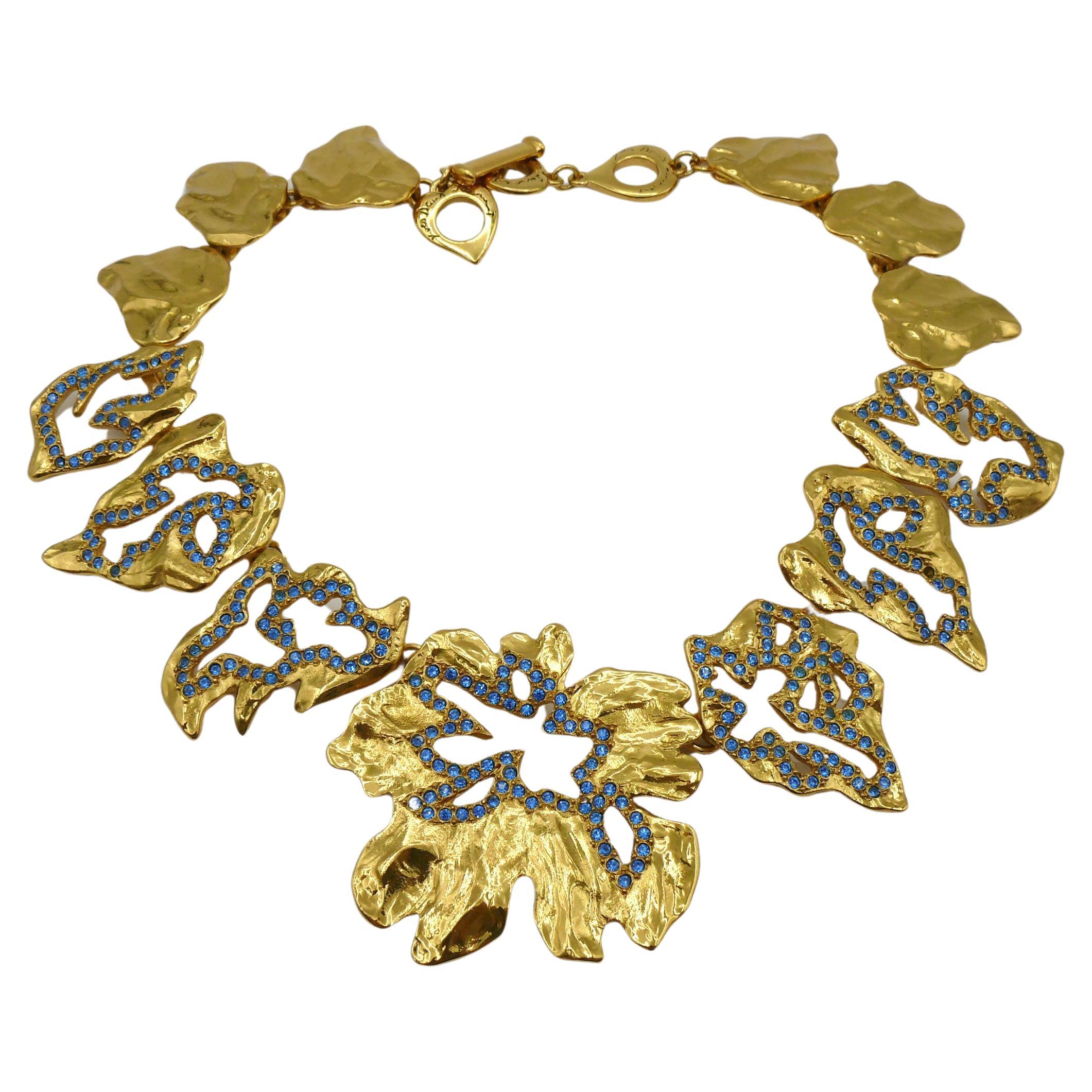 YVES SAINT LAURENT YSL Vintage Jewelled Necklace