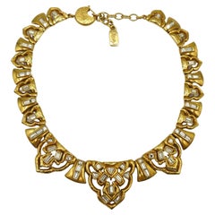 YVES SAINT LAURENT YSL Vintage Jewelled Oriental Design Halskette