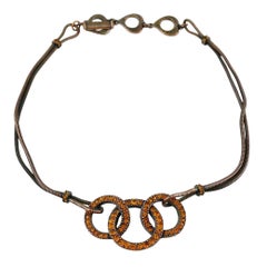 Yves Saint Laurent YSL Vintage Jewelled Rings Necklace