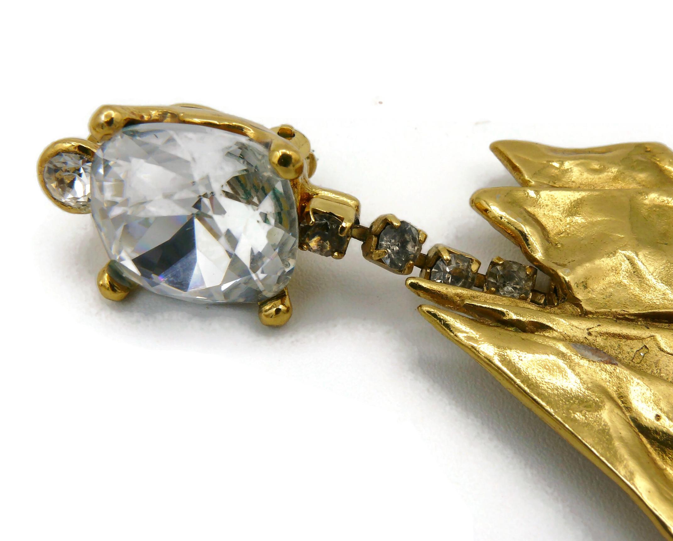 Yves Saint Laurent YSL Vintage baumelnde Ohrringe mit Juwelen für Segelboote im Angebot 6