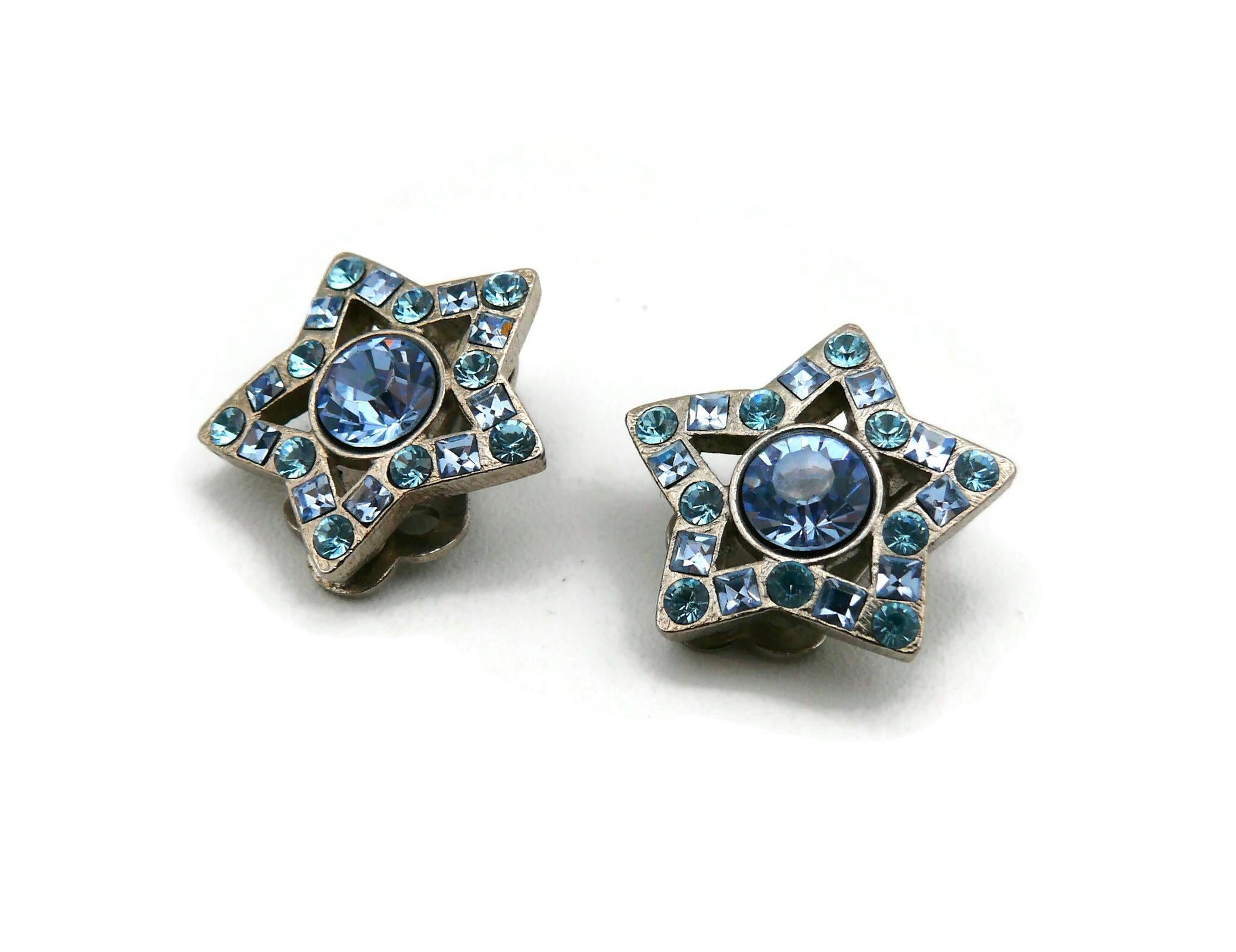 YVES SAINT LAURENT YSL Vintage Juwelen-Stern-Ohrclips mit Sternmotiven im Angebot 1