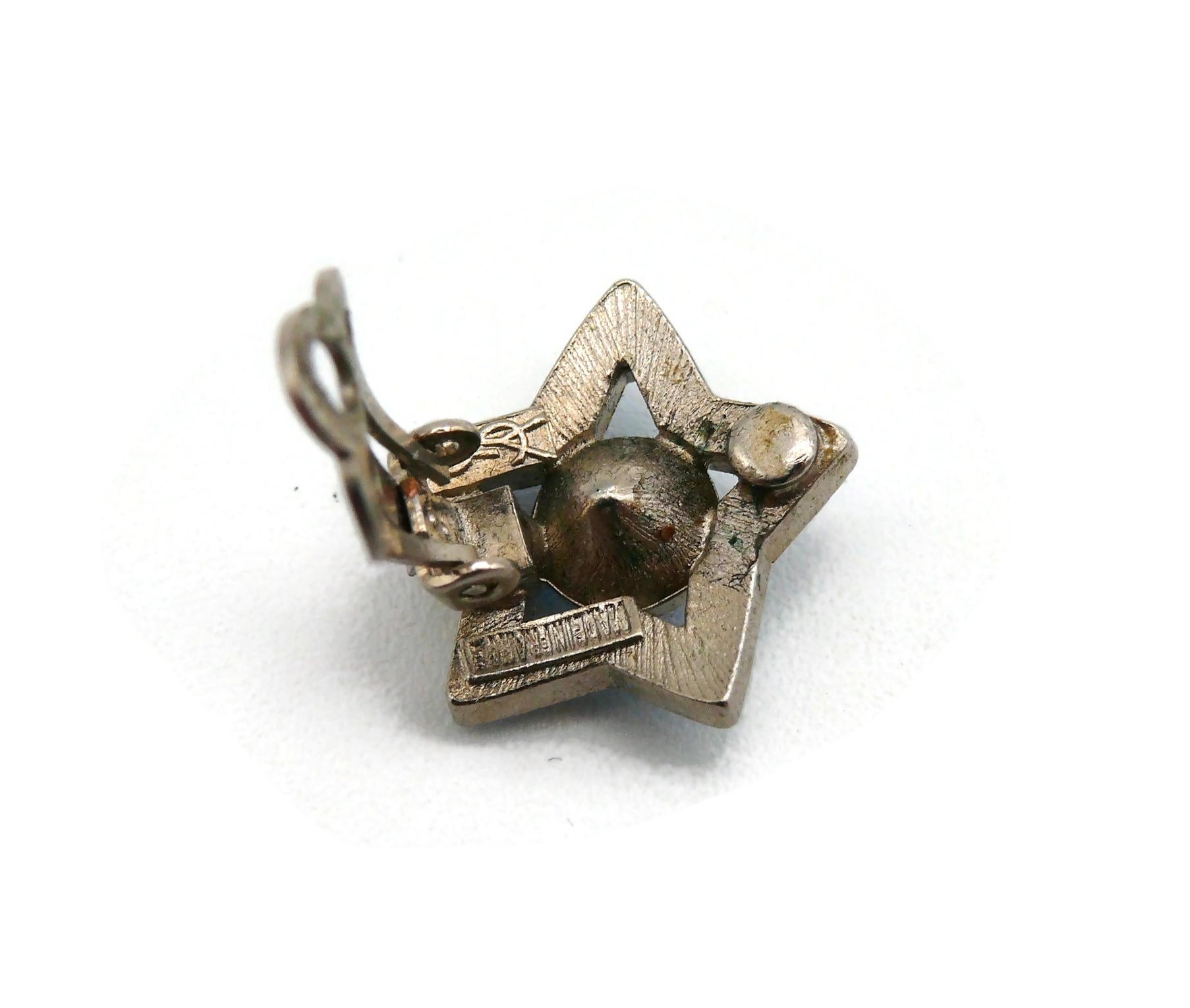 YVES SAINT LAURENT YSL Vintage Juwelen-Stern-Ohrclips mit Sternmotiven im Angebot 3