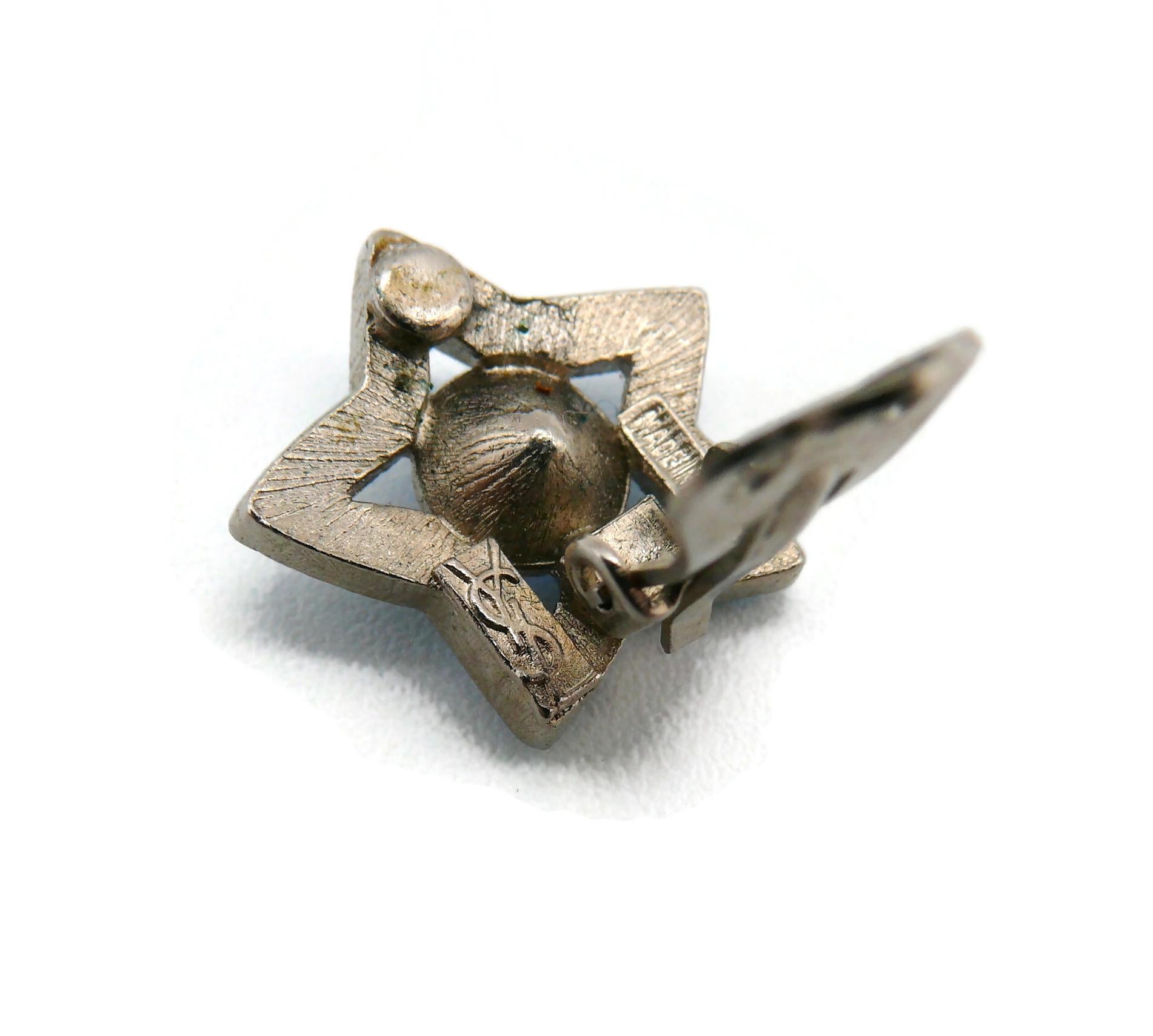 YVES SAINT LAURENT YSL Vintage Juwelen-Stern-Ohrclips mit Sternmotiven im Angebot 4