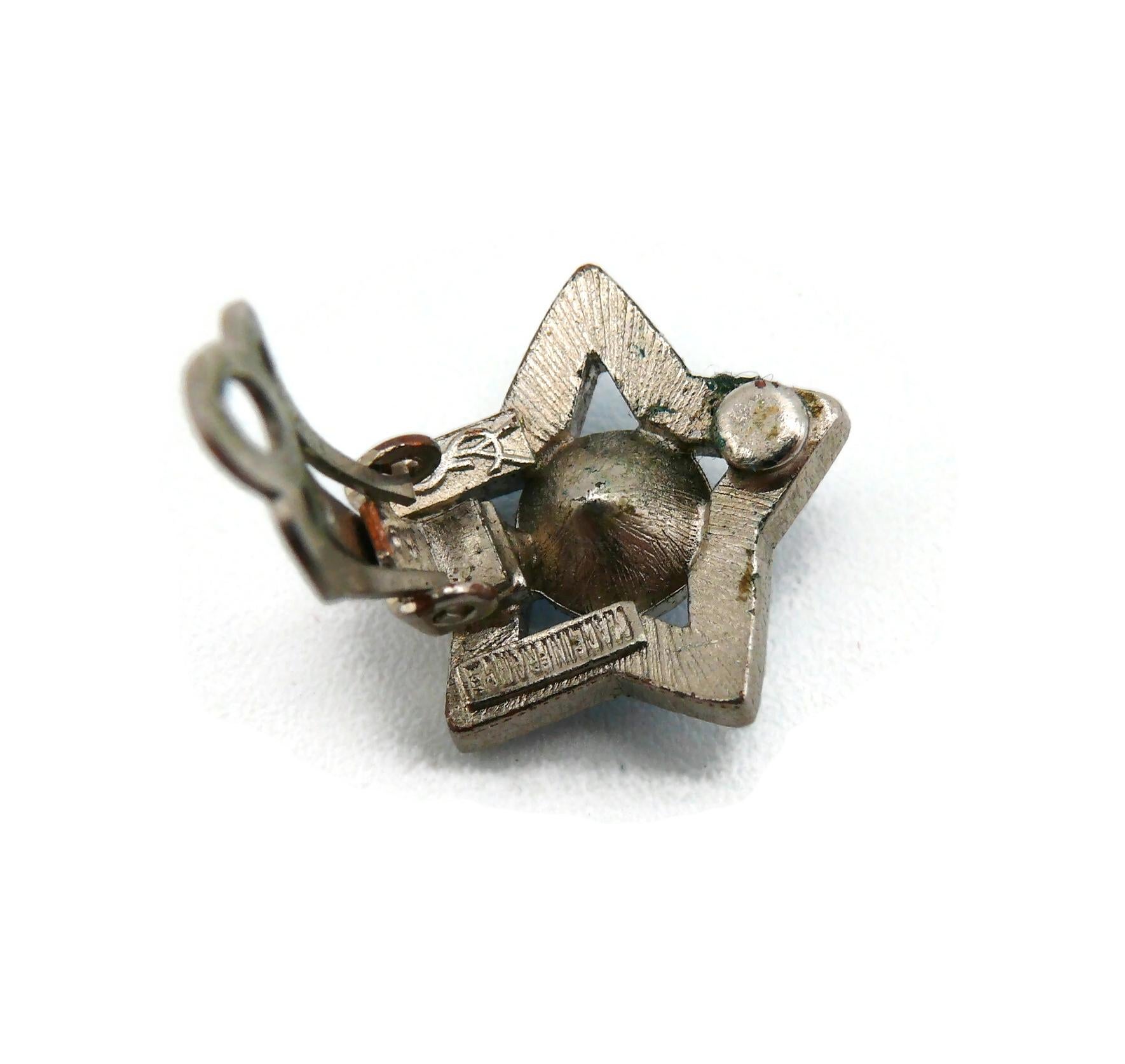 YVES SAINT LAURENT YSL Vintage Juwelen-Stern-Ohrclips mit Sternmotiven im Angebot 5