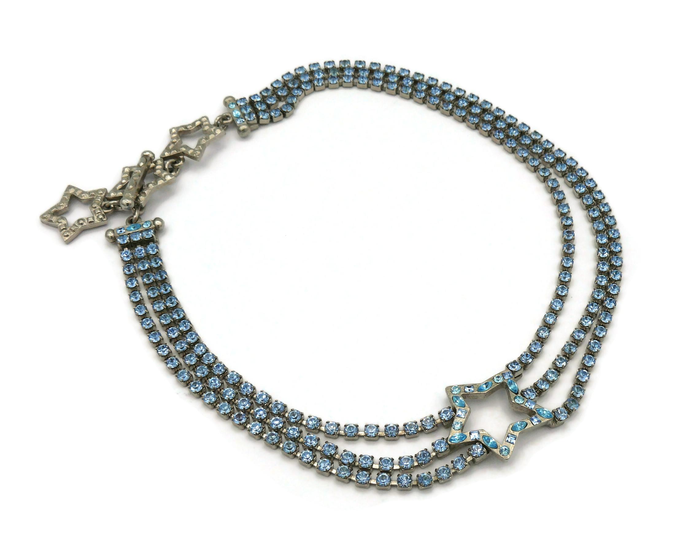 YVES SAINT LAURENT YSL Vintage Juwelen-Stern-Halskette mit Sternmotiv im Zustand „Gut“ im Angebot in Nice, FR