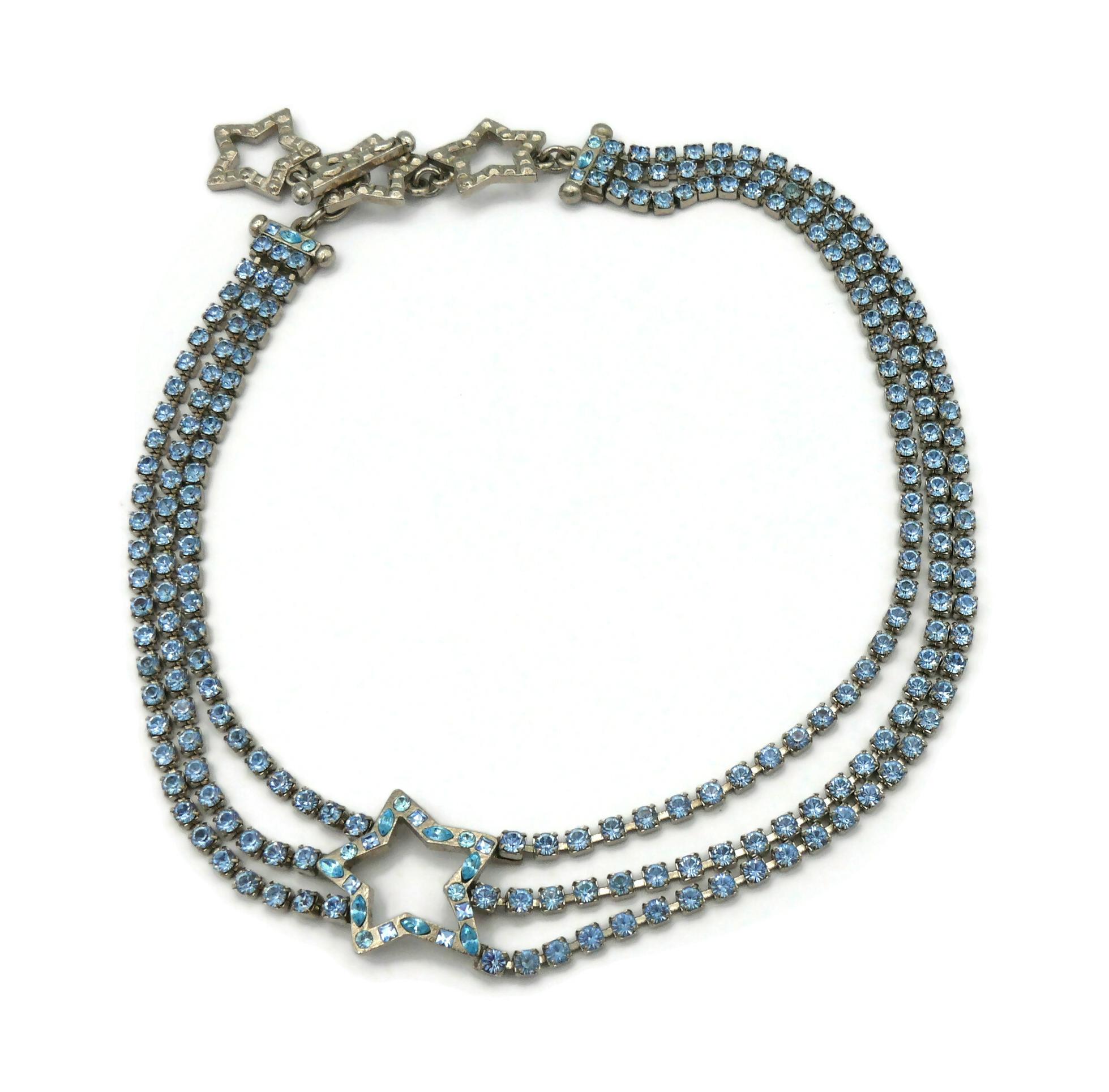 YVES SAINT LAURENT YSL Vintage Juwelen-Stern-Halskette mit Sternmotiv Damen im Angebot