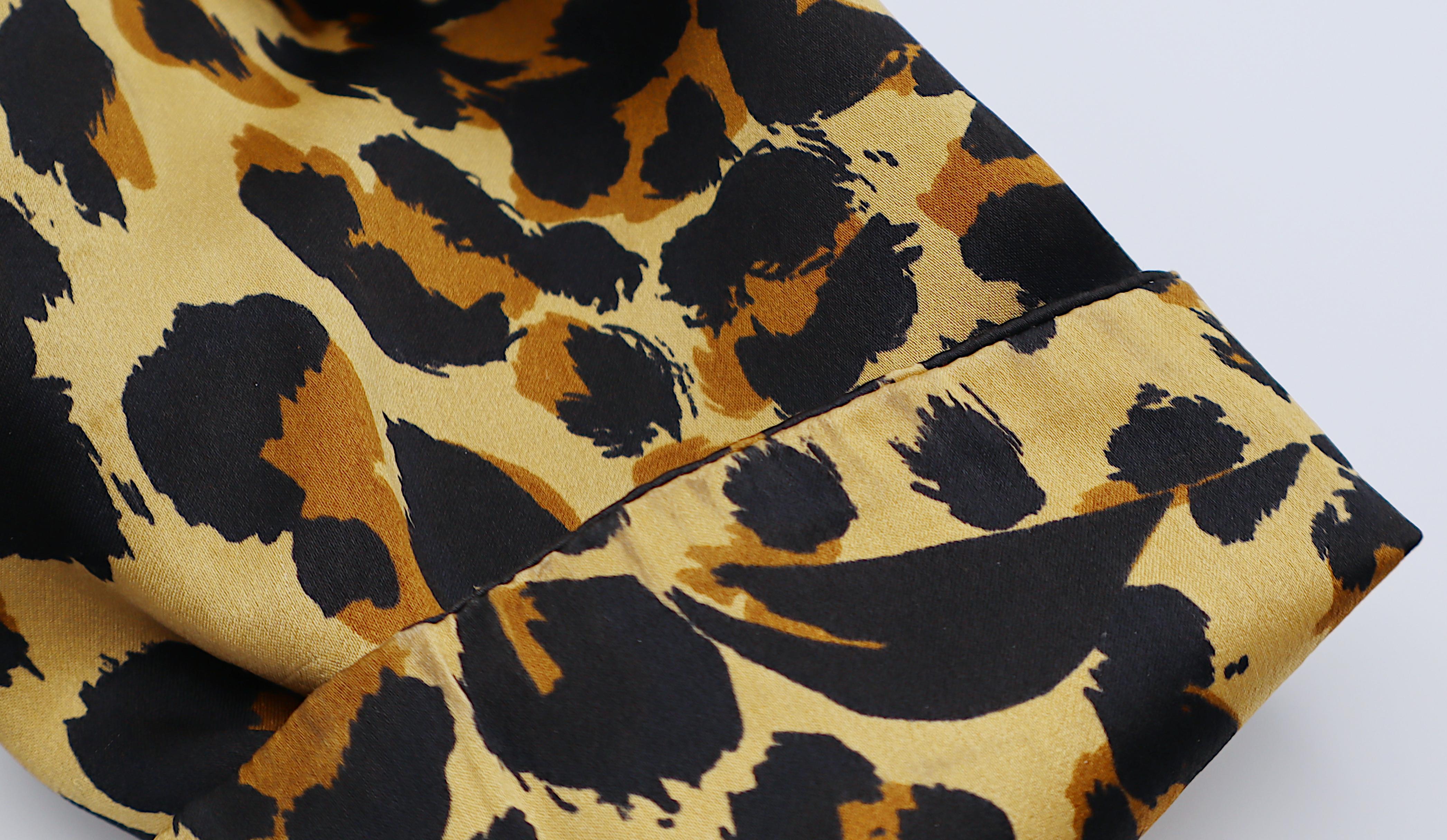 Yves Saint Laurent YSL Giacca stile Spencer con stampa leopardata vintage in vendita 7