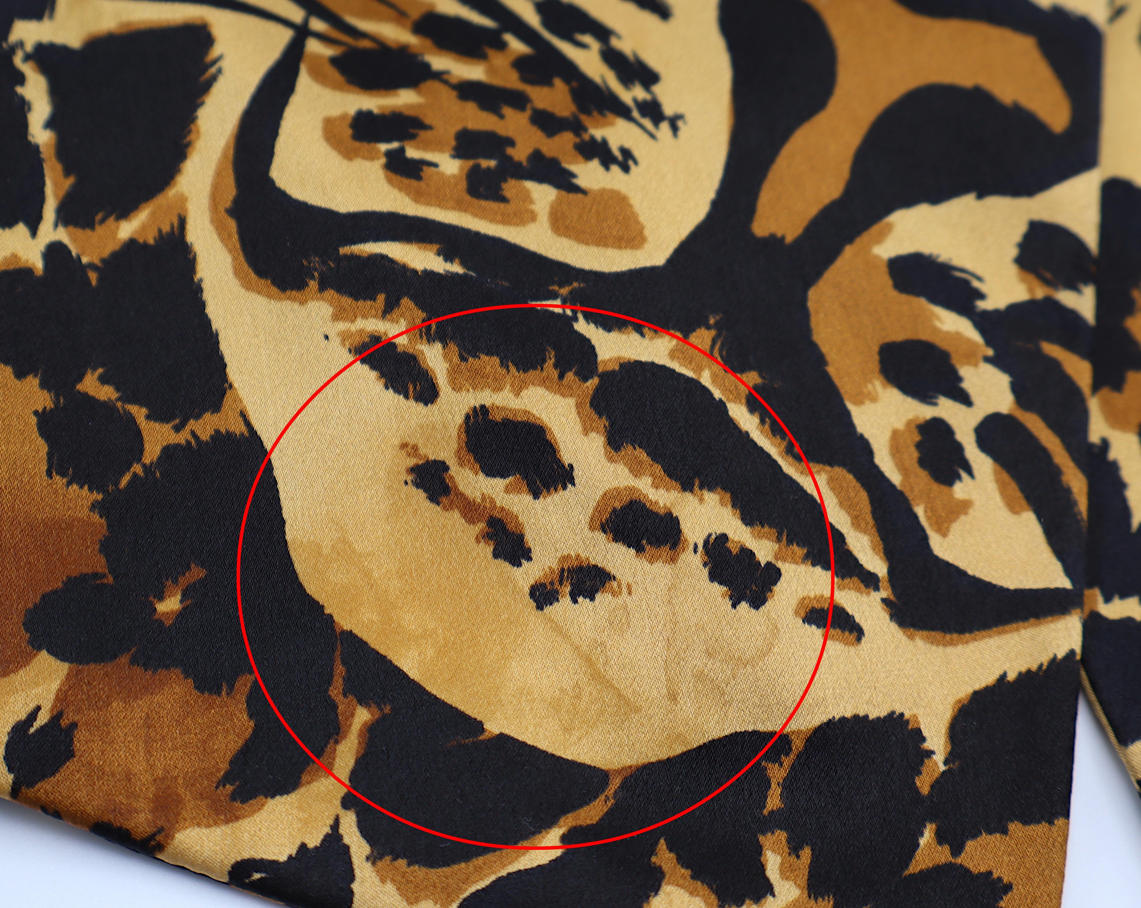 Yves Saint Laurent YSL Giacca stile Spencer con stampa leopardata vintage in vendita 4