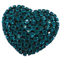 YVES SAINT LAURENT YSL Vintage Massive Jewelled Fur Clip