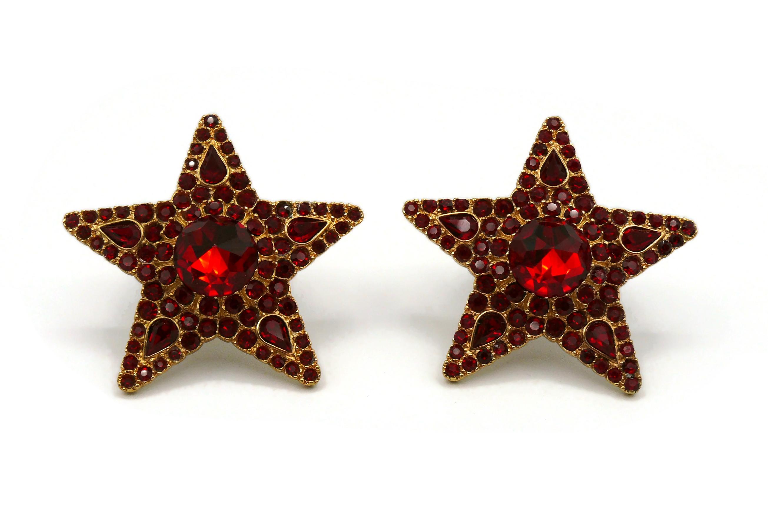 saint laurent star earrings