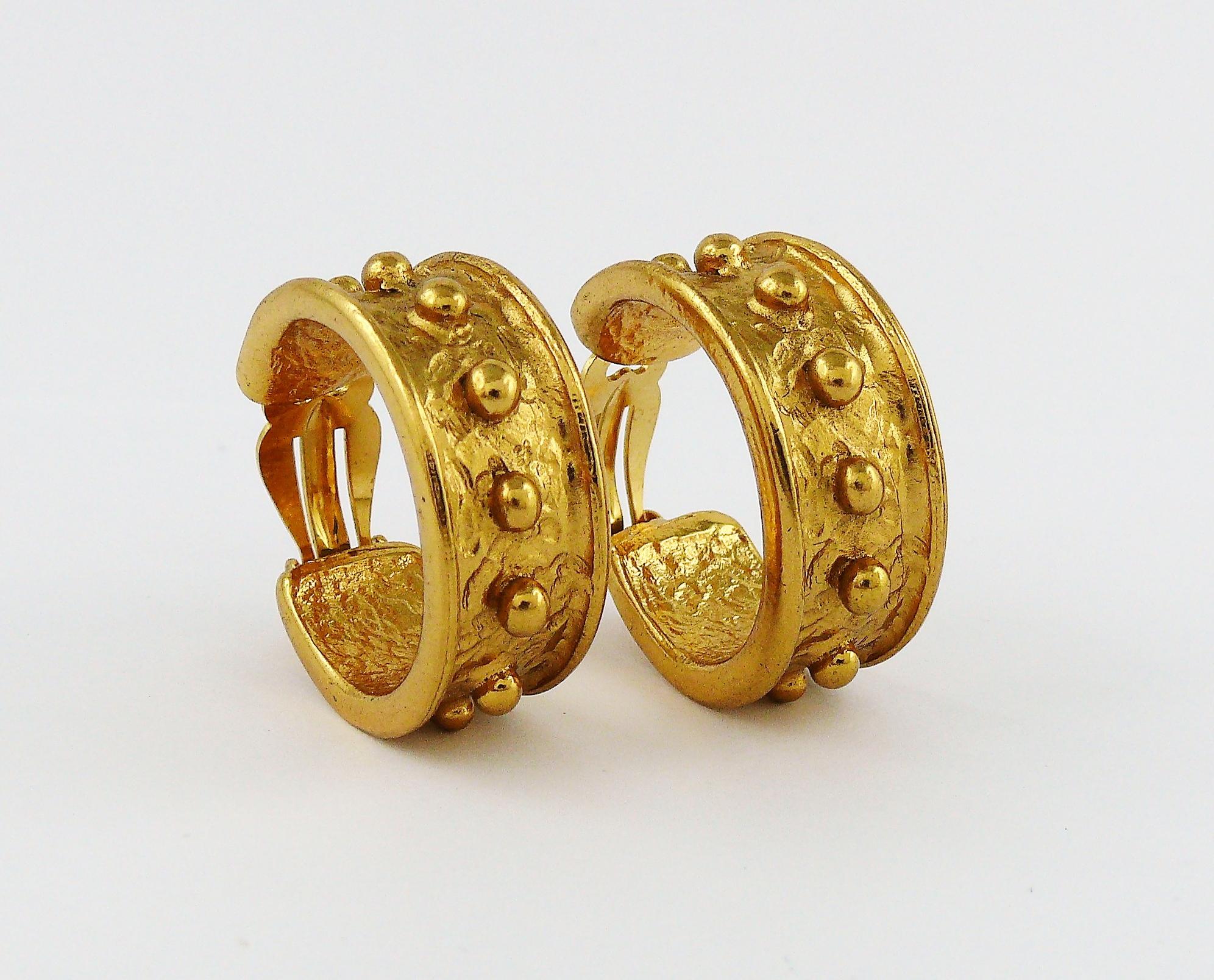 ysl hoop earrings