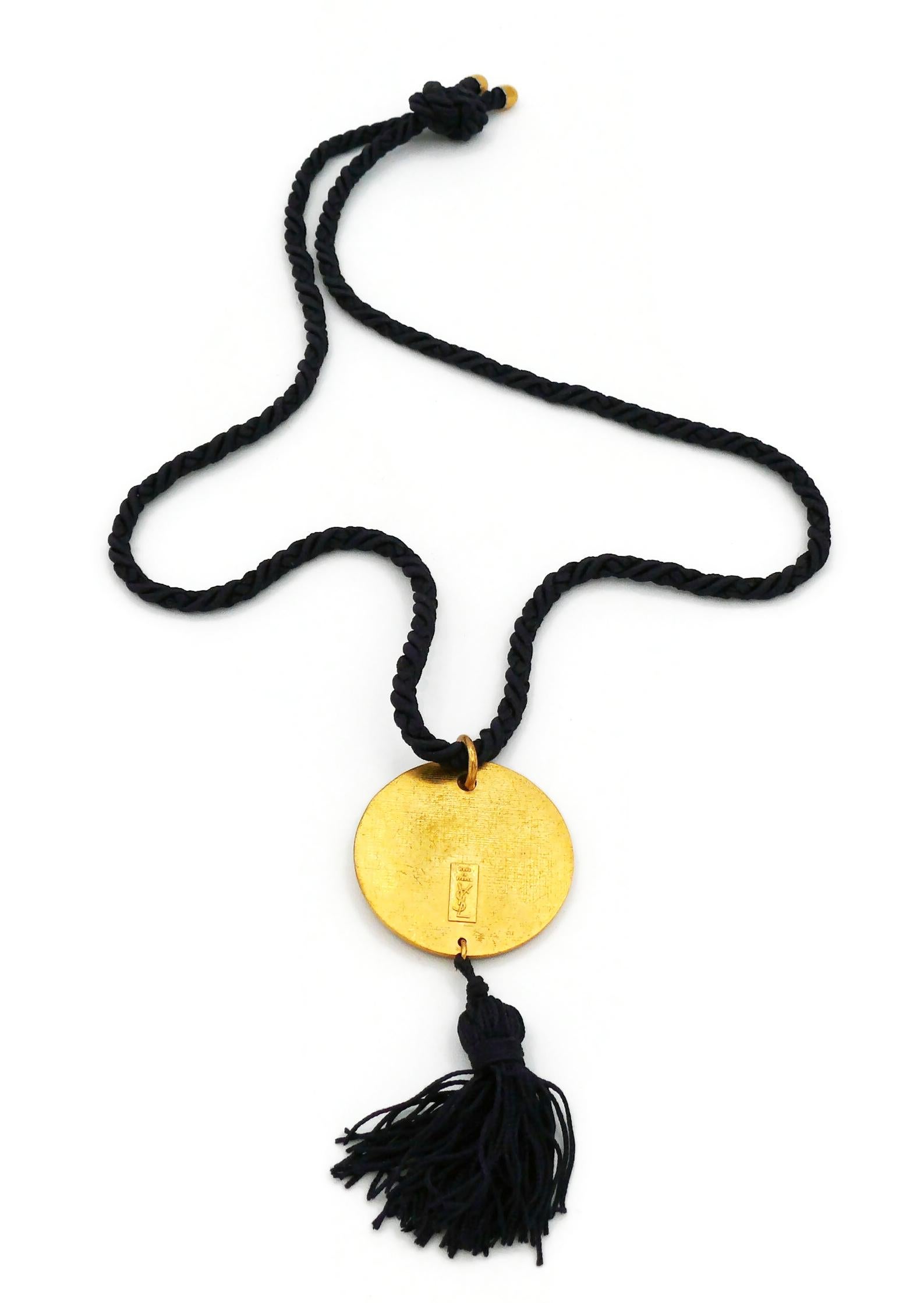 YVES SAINT LAURENT YSL Vintage Opium Pendant Necklace For Sale 7