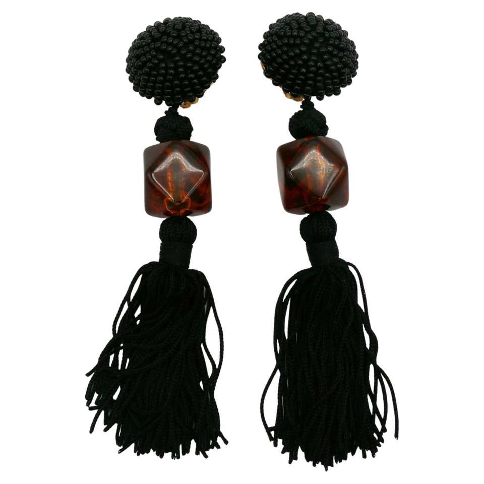 Paire De Passementerie Françaises Anciennes à Pampilles Et Cravates Pour Rideaux Paire De Passementerie Françaises Anciennes à Pampilles Et Cravates Pour Rideaux
