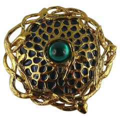 Yves Saint Laurent YSL Vintage Snake Serpent Brooch Pendant
