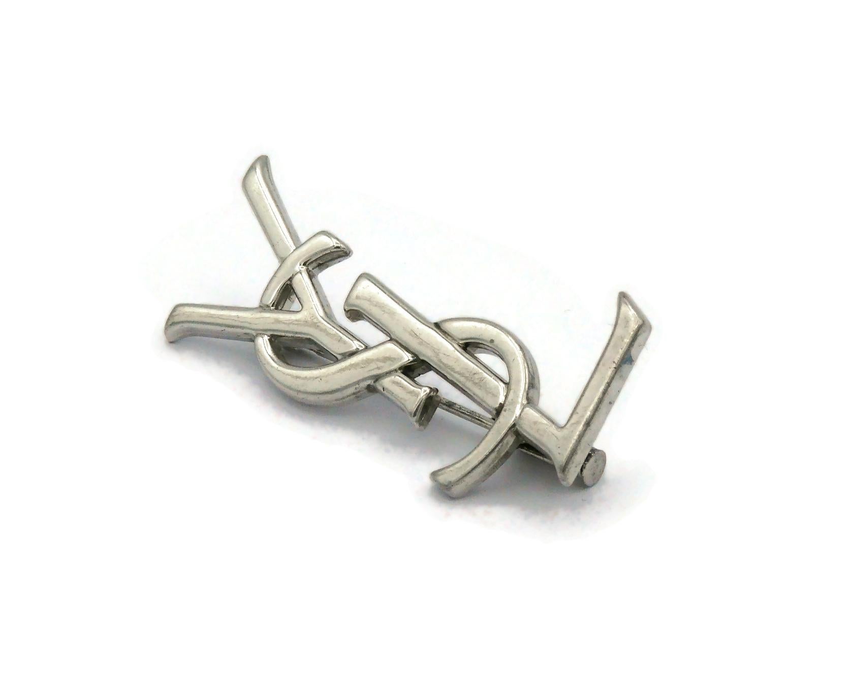 ysl silver brooch