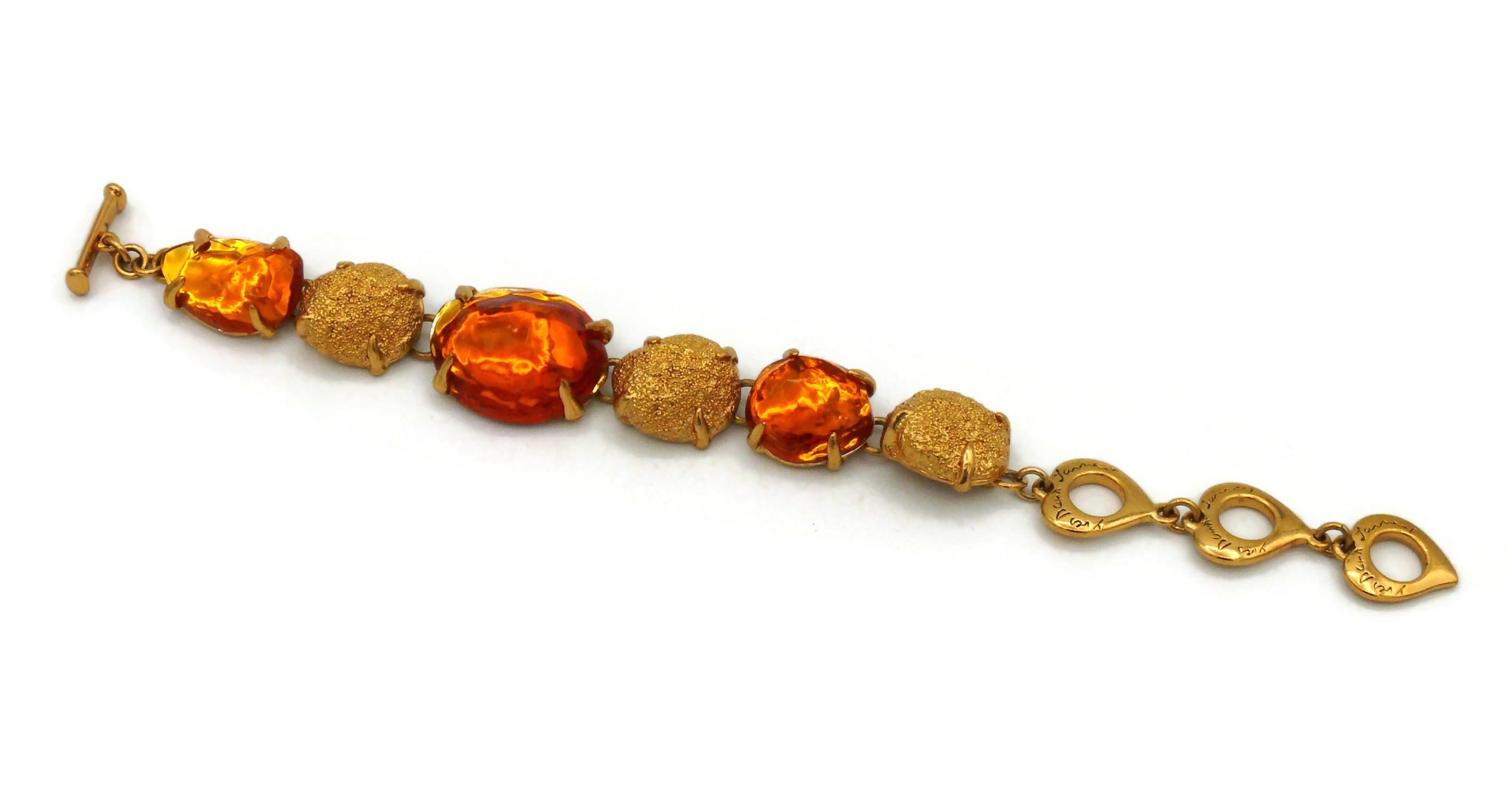 YVES SAINT LAURENT YSL Vintage Stone Nugget Bracelet For Sale at 1stDibs ysl partnerarmband