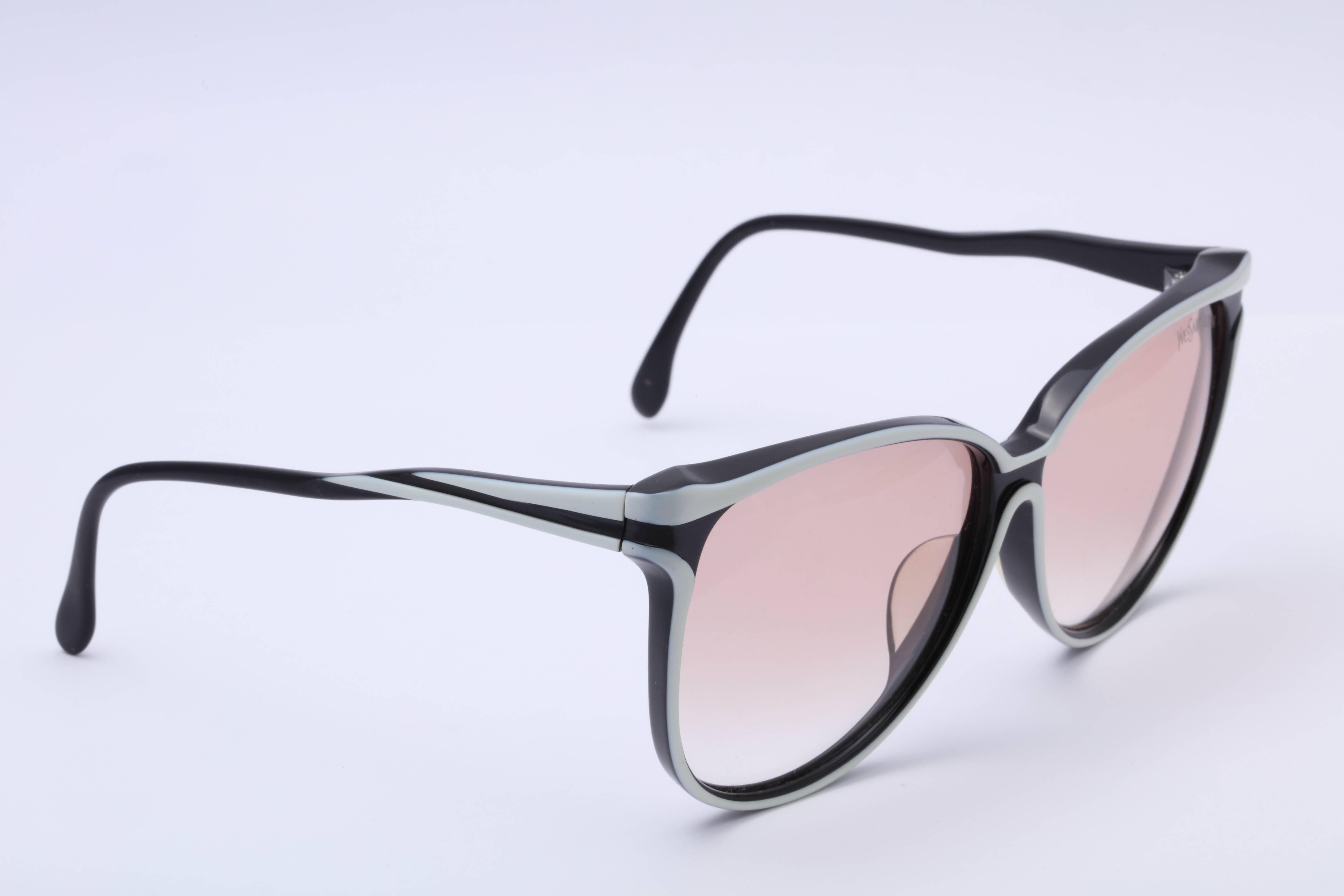 Gray Yves Saint Laurent YSL Vintage Sunglasses  For Sale