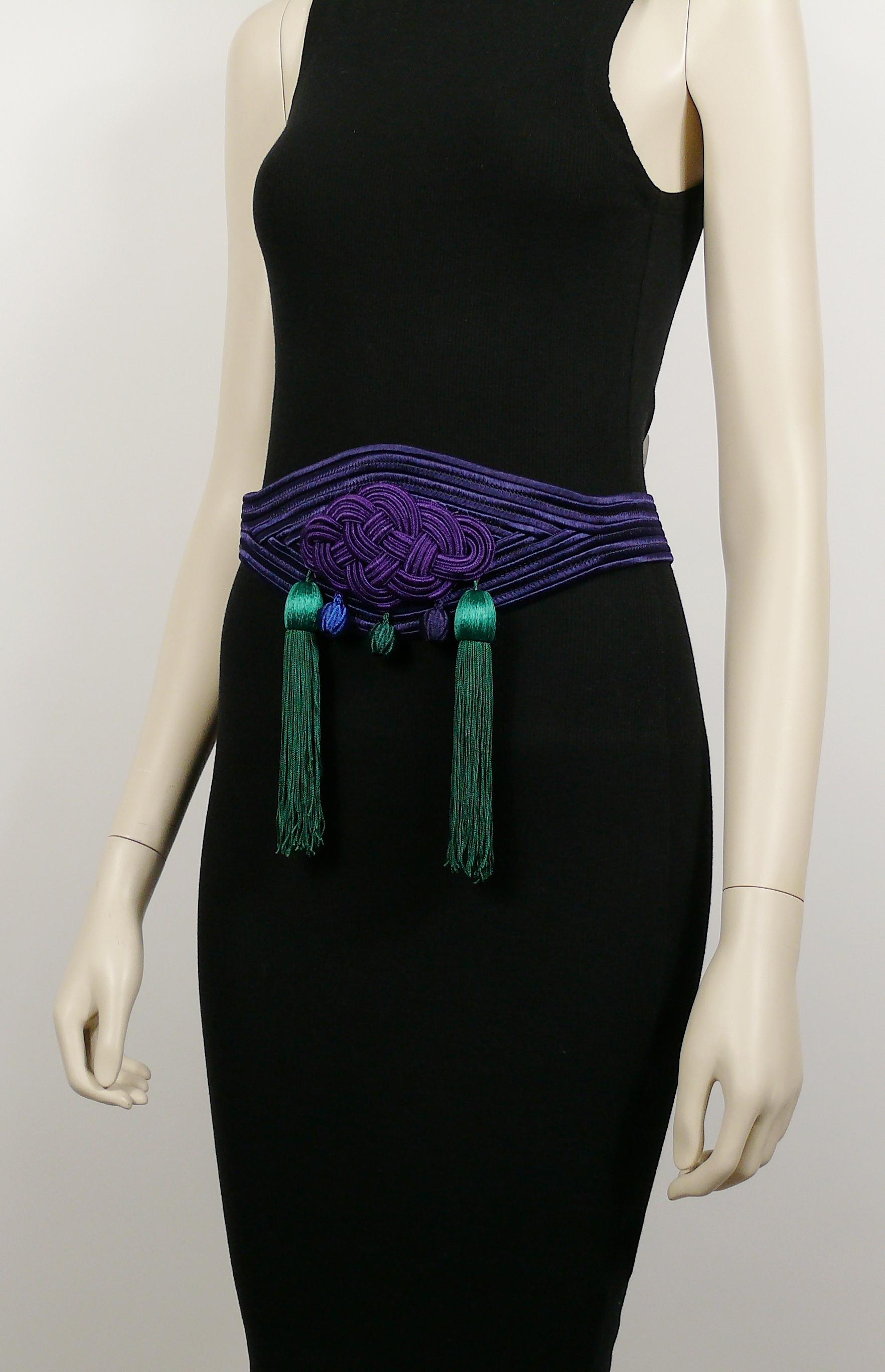 Yves Saint Laurent Ysl Vintage Tassel Passementerie Belt 3