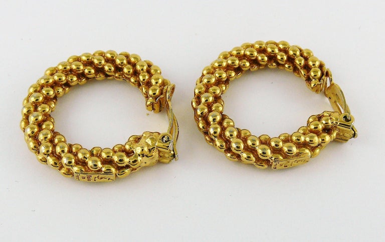 Ysl hoop earrings Clearance