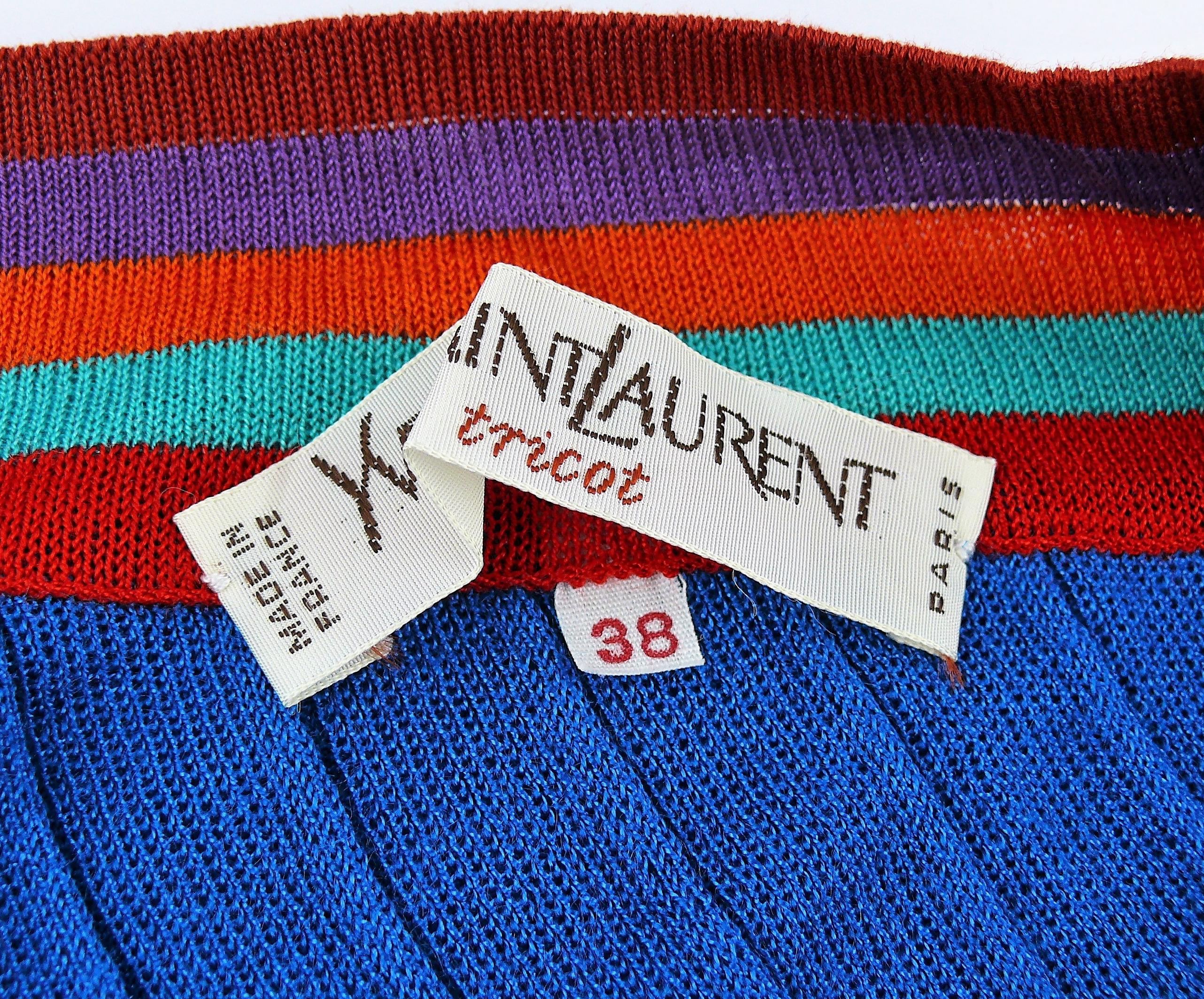 Yves Saint Laurent YSL Vintage Tricot Dress Size 38 2