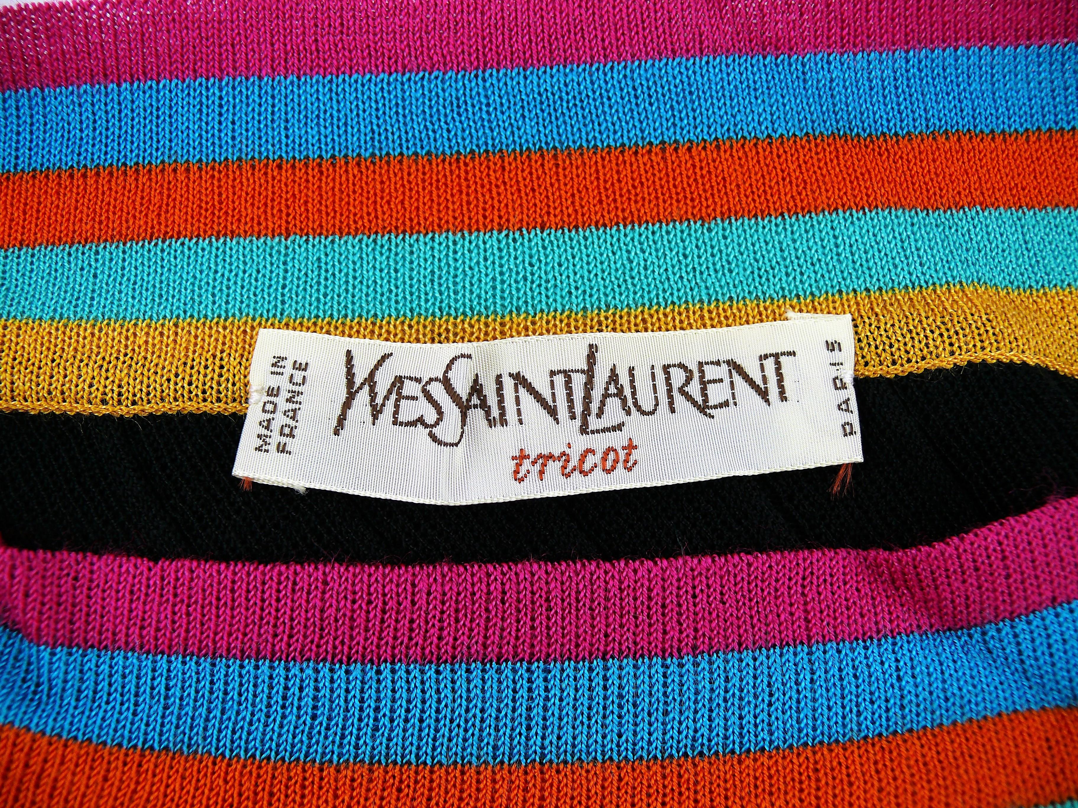 Yves Saint Laurent YSL Vintage Tricot Dress Size 40 2