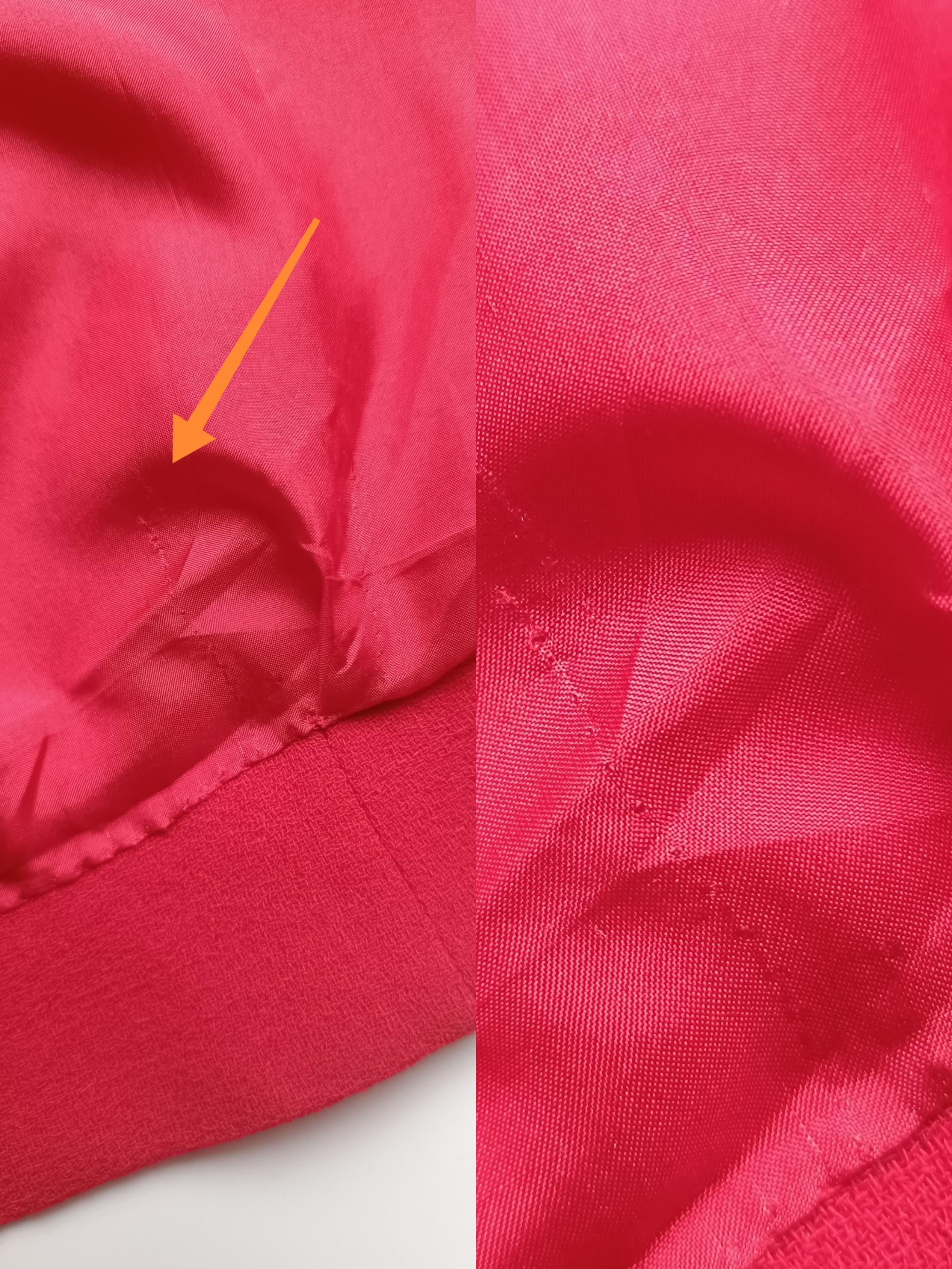 Yves Saint Laurent YSL Vintage Blazer / Giacca in lana rossa con finiture a contrasto in vendita 11