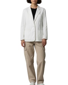 Yves Saint Laurent YSL White Cotton Jacket