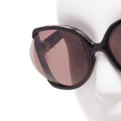 Yves Saint Laurent YSL6328S occhiali da sole quadrati con lente nera svasata e logo laterale