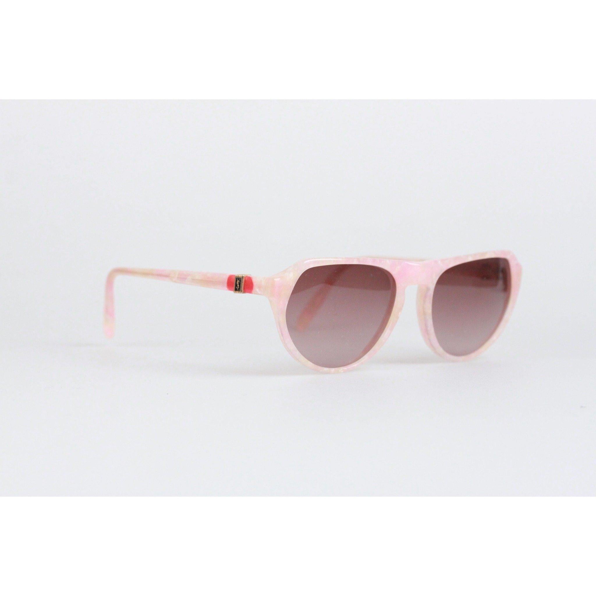 MATERIAL: Acetate COLOR: Pink MODEL: Priam GENDER: Women SIZE: Small COUNTRY OF MANUFACTURE: France Condition CONDITION DETAILS: NEW OLD STOCK -Never Worn or Used - They will come with a GENERIC case. Measurements MEASUREMENTS: TEMPLE MAX. LENGTH: