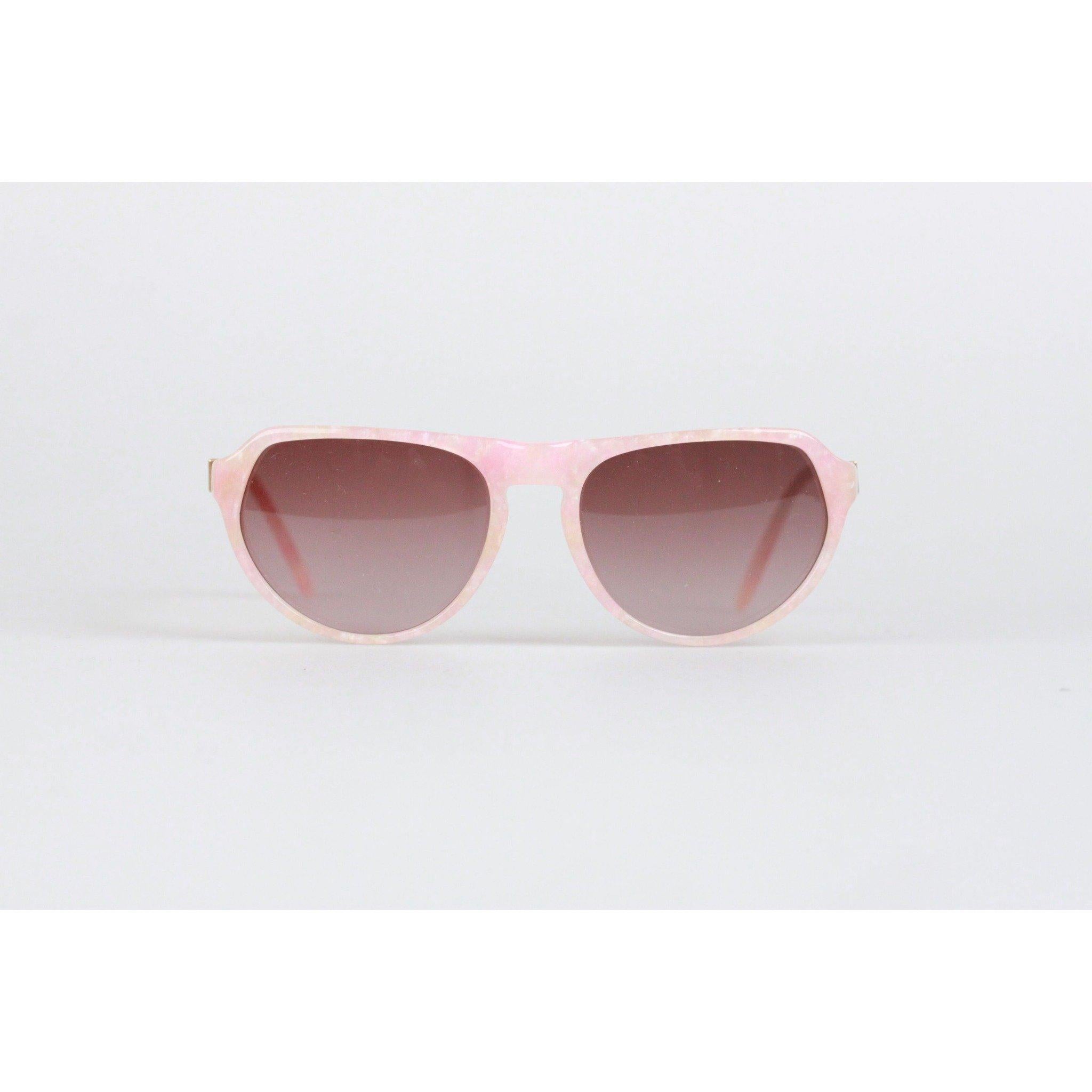 Beige Yves Saint Laurent Yves Saint Laurent Vintage Pink Sunglasses Mod. Priam 54mm