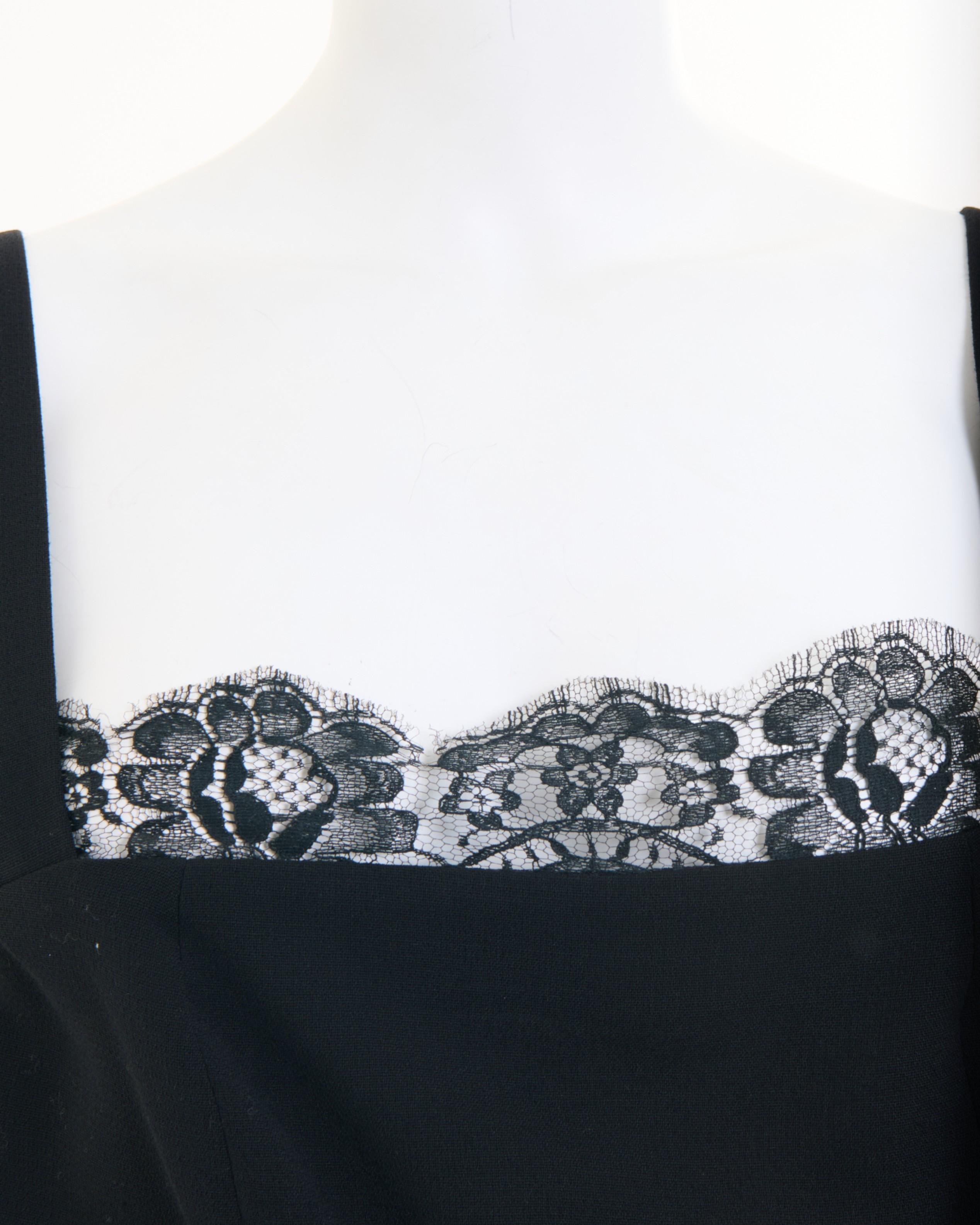Yves Saint Laurent	F/W 1994 Black Lace Set Skirt and Top For Sale 1
