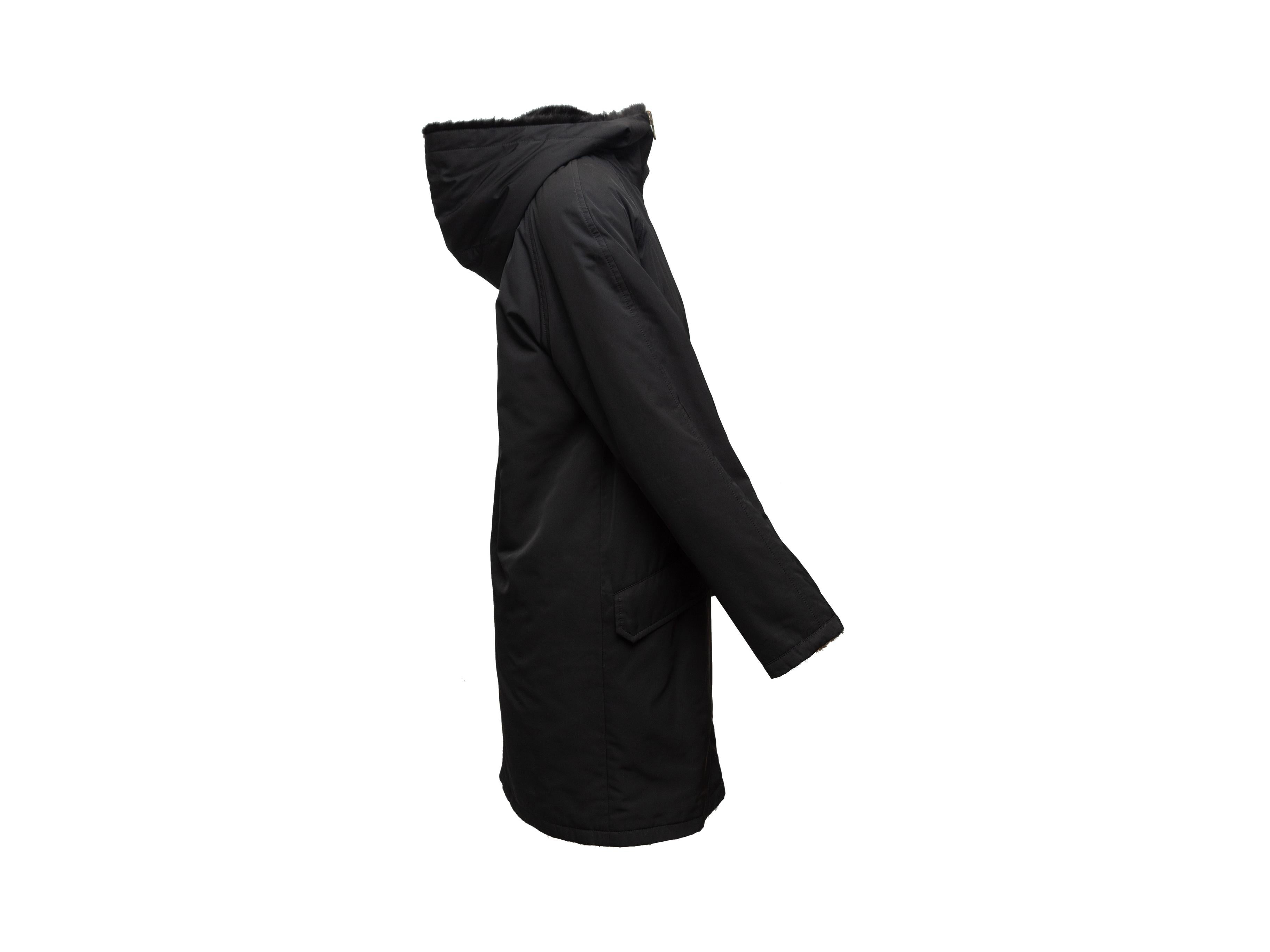 Yves Salomon Black 'Army' Reversible Mink Coat 1