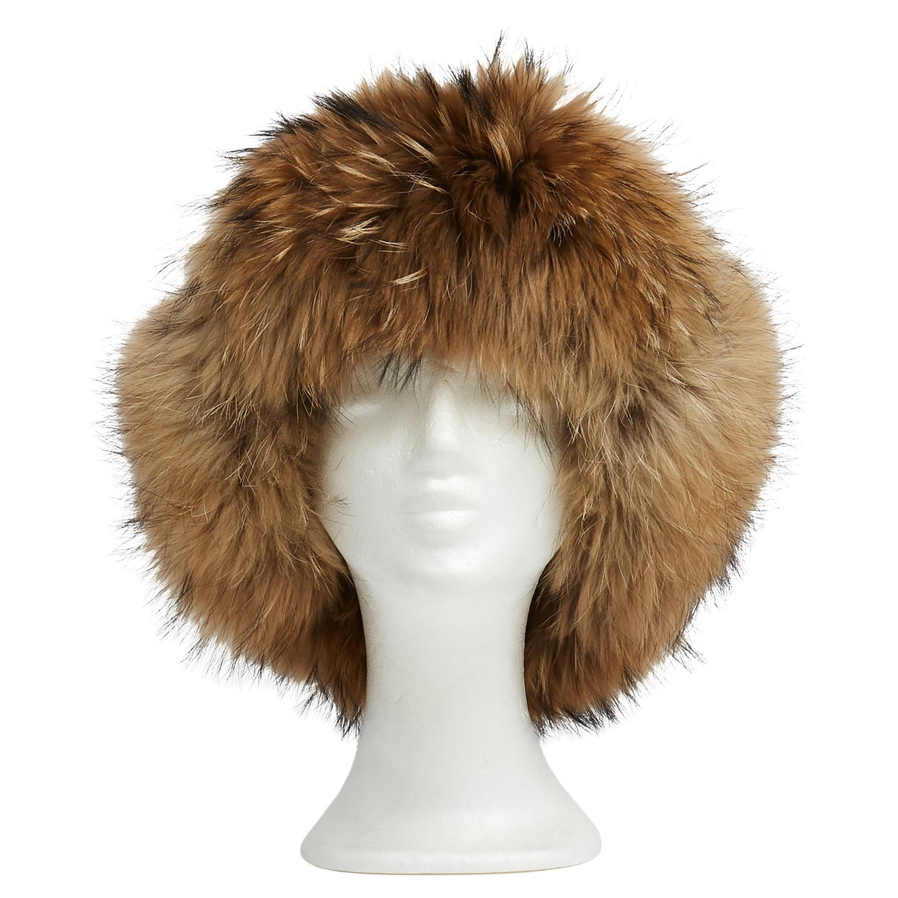 Yves Salomon Chapeau Bonnet Chapka M Khaki Hat For Sale